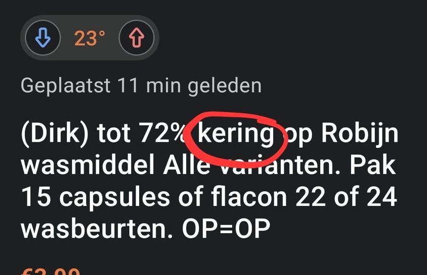 Robijn wasmiddel alle varianten | tot 72% korting bij Dirk, 15 capsules ...