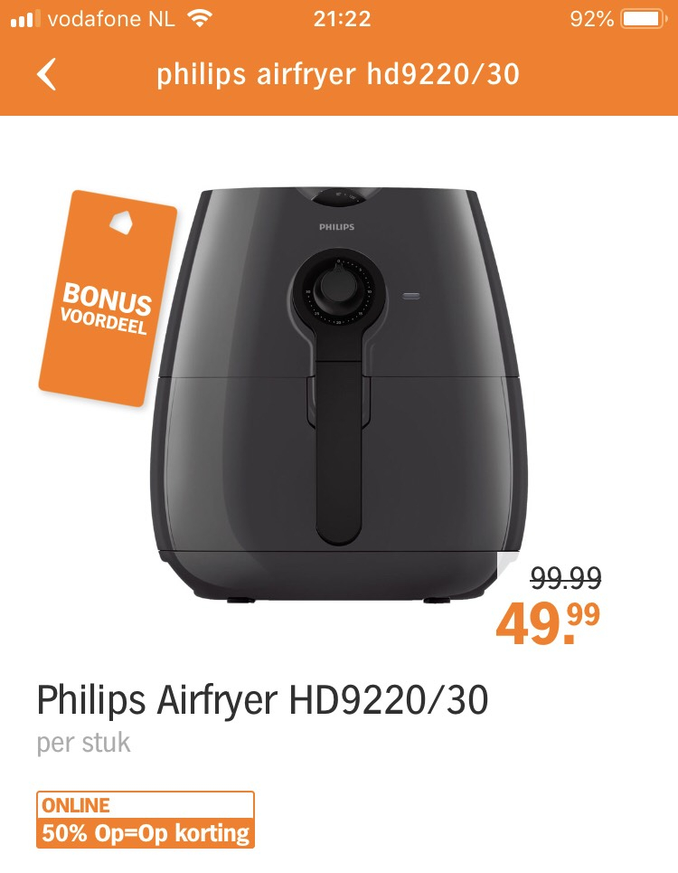 Philips airfryer hd9220/30