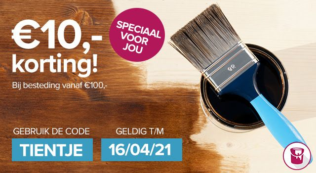 Verfwinkel.nl €10,- korting op je bestelling bij besteding €100,- - Pepper.com
