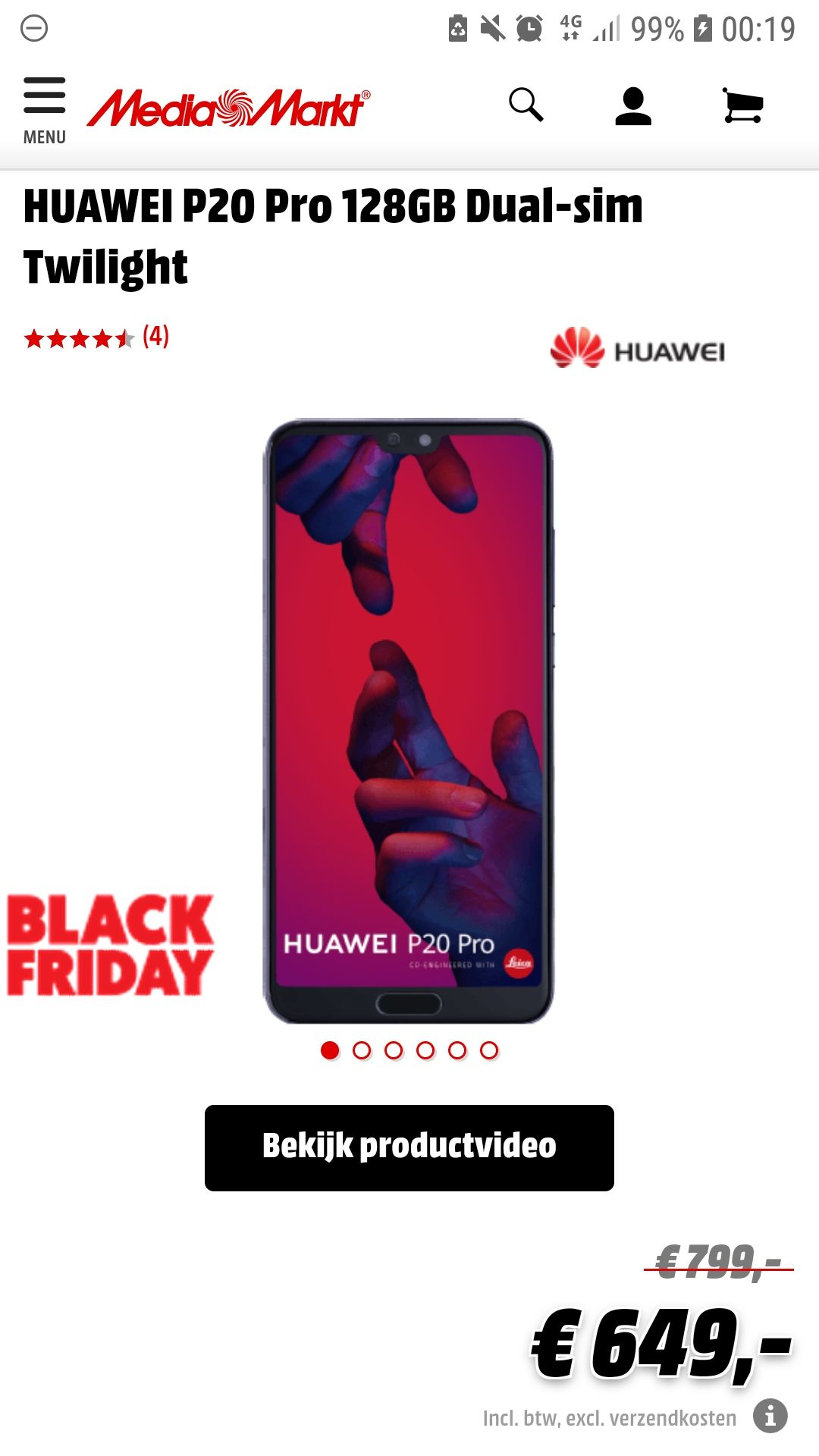 Huawei p20 pro black friday 2018 eviction
