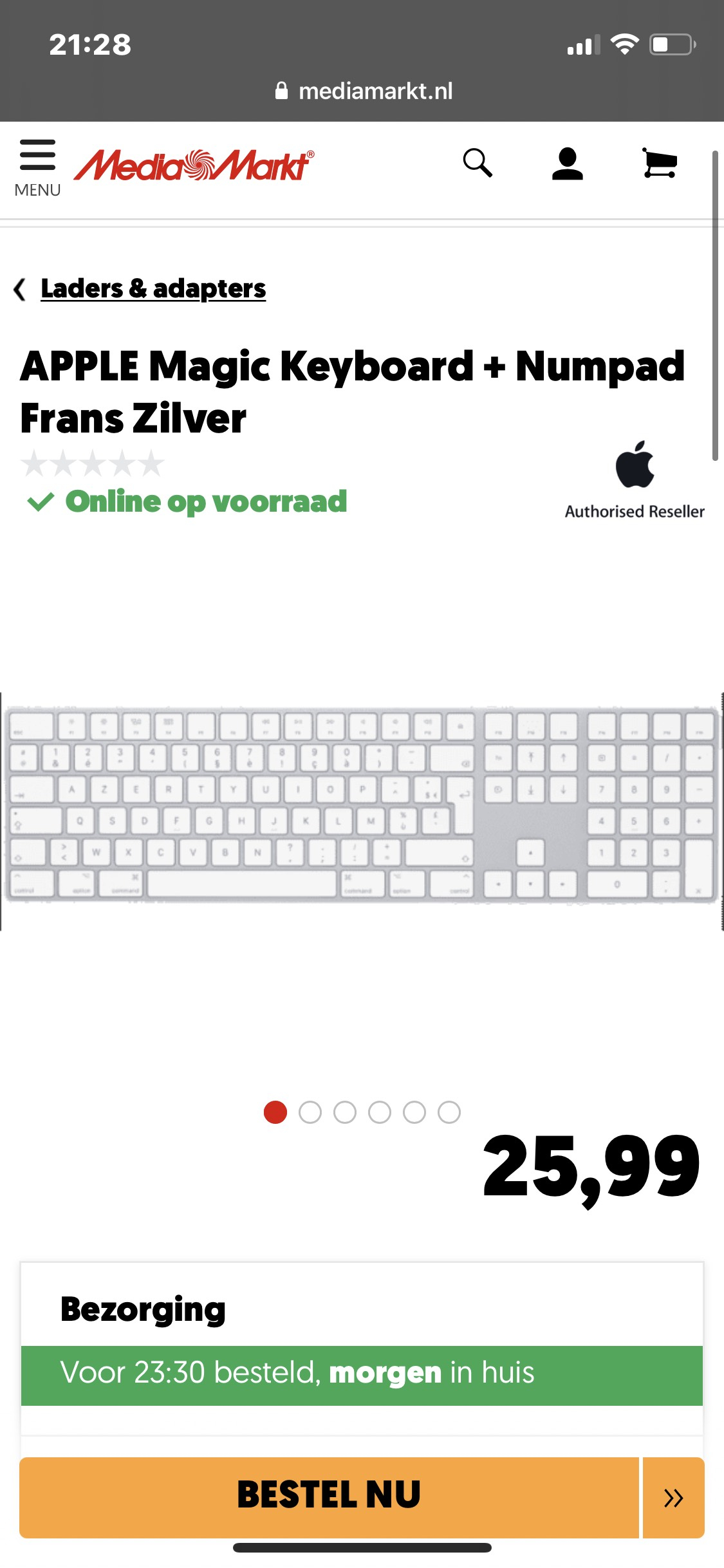 Uitdrukking Specificiteit mout Apple magic keyboard+numpad frans AZERTY (prijsfout??) - Pepper.com