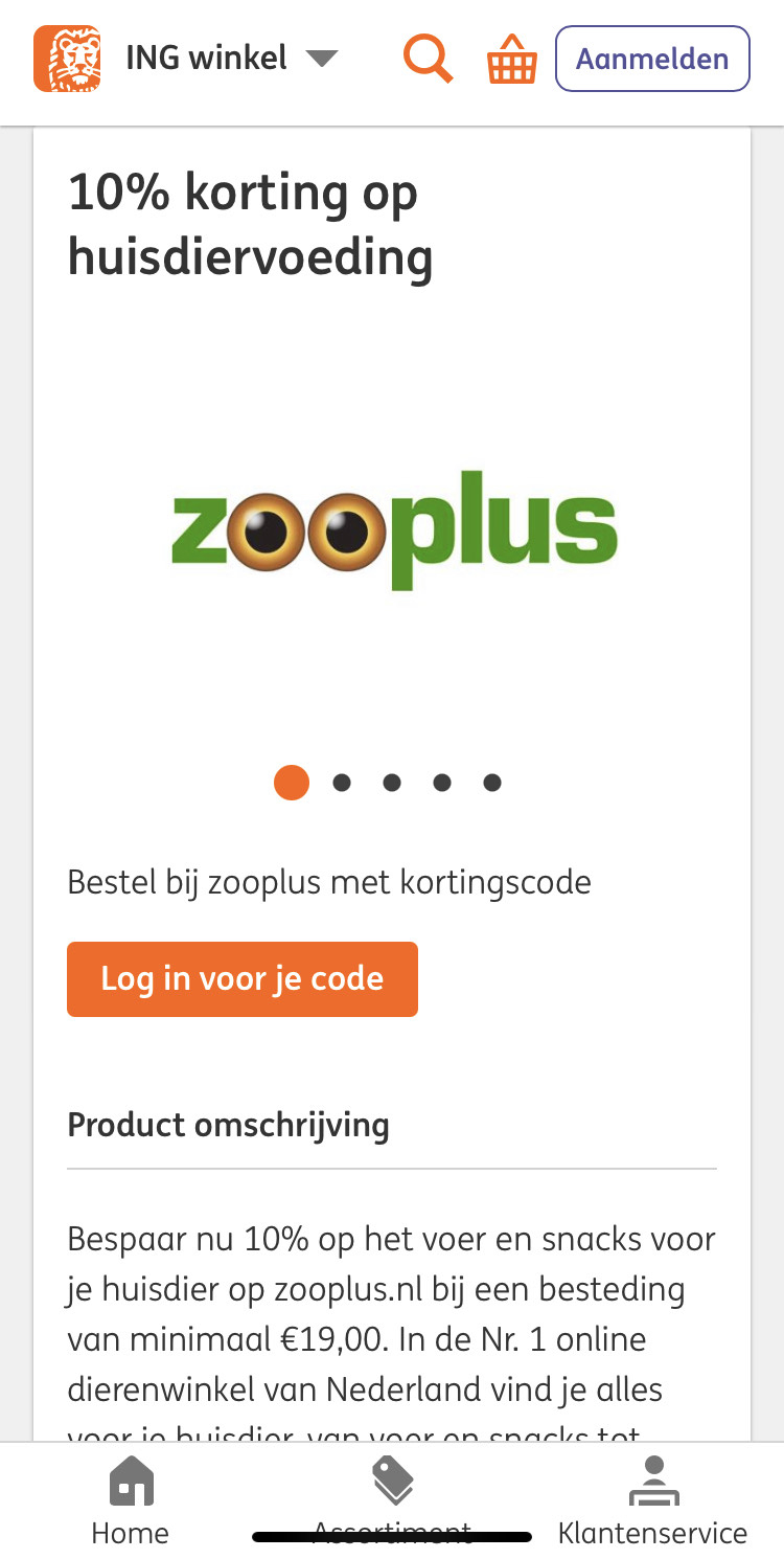 10% korting voor ING klanten Zooplus (op vanaf €19,00) - Pepper.com