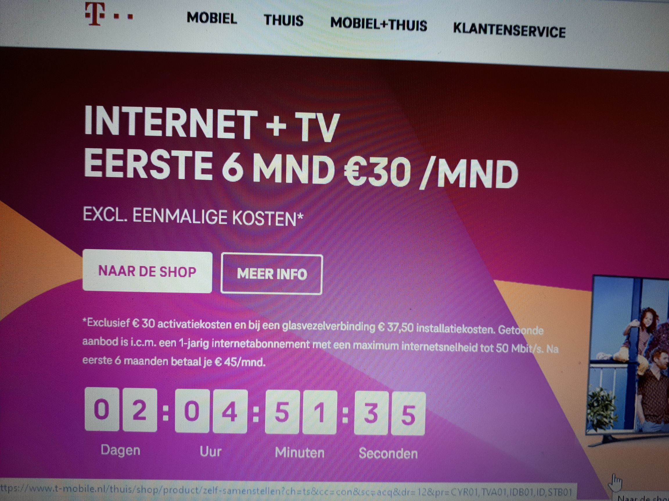 sirene Verlengen Harnas Internet en TV van T-Mobile Thuis - Eerste 6 maanden €30 per maand (Basic  abonnement, excl. activatiekosten) - Pepper.com