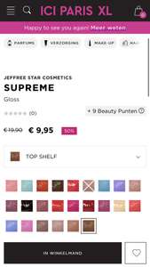 Jeffree star supreme lipgloss -50% korting