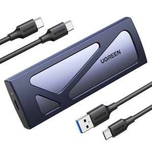 UGREEN M.2 Adapter NVMe SSD behuizing (blauw) voor €16,99 (normaal €24,99) @ Amazon NL