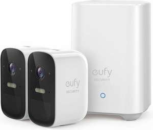 Eufy Cam 2C Draadloze Beveiligingsset - Inclusief Homebase2 en 2 Camera's - Wit