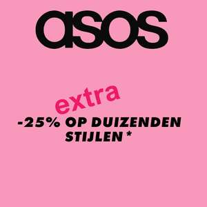 ASOS: 25% (extra) korting (va €30)