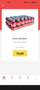 Coca Cola (Zero) 24 blikken à 33 cL (geen statiegeld) @ Defne Supermarkt