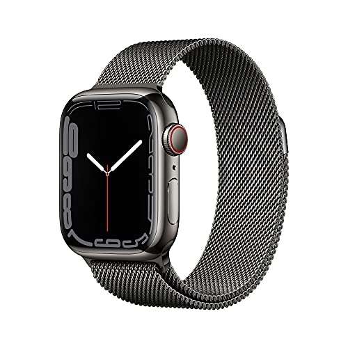 Apple Watch Series 7 | 41mm | Roestvrij Staal | 4G | Graphite en Silver