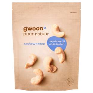 200 gram cashewnoten gebrand & ongezouten van €2,45 naar €1,99 bij Hoogvliet, Dekamarkt en Action (300g)