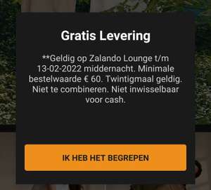 Zalando Lounge gratis verzending v.a. €60