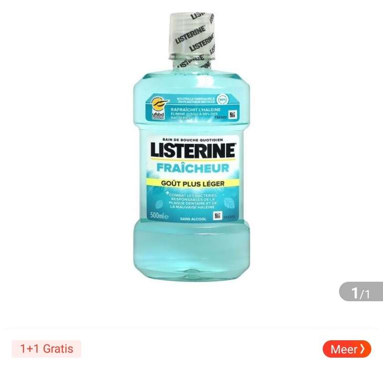 Listerine mondwater 500 ml