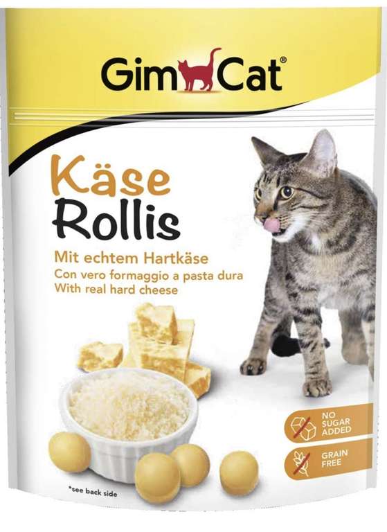6x 140g - GimCat Rollis kaasbolletjes kattensnack @ Amazon.nl