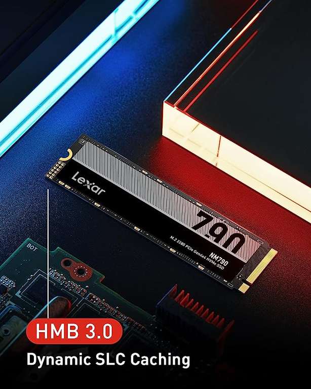 Lexar NM790 2TB SSD (M.2 2280, PCIe Gen4x4, PS5 compatibel)