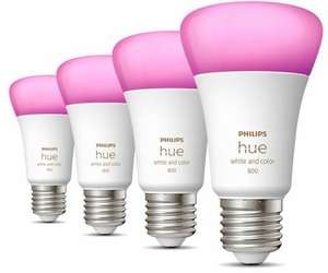 Philips Hue White en Color Ambiance E27 800 lumen (4-pack)