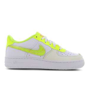 Nike Air Force 1 kids white/multi-color-volt-pink glow