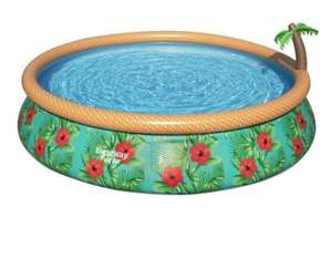 Bestway opblaasbaar zwembad inclusief filterpomp 457 bij 84 cm