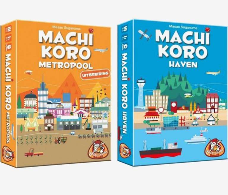 Machi Koro Uitbreidingen Haven en Metropool per stuk
