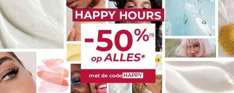 Yves Rocher 50% (va adviesprijs) korting Code HAPPY
