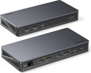 [Nu €149,99] UGREEN USB C 9-in-1 Docking Station (2x HDMI, 2x DP 4K@60Hz, 100W PD) voor €159,99 @ Amazon.nl