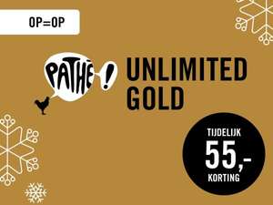 Pathé Unlimited Gold 4 maanden voor €63 + 500 ING punten