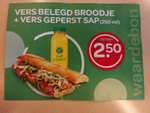 [Arnhem] Vers broodje + vers sapje voor €2,50