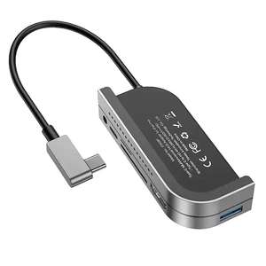 Baseus 6-in-1 USB C Hub (HDMI 4K, 100W, USB 3.0, SD/TF kaartlezer, 3.5mm jack) voor €38 @ Light in the Box
