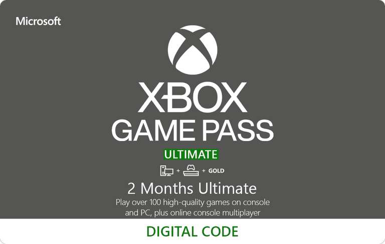 Xbox Game Pass Ultimate 2 maanden (Nieuwe Accounts)