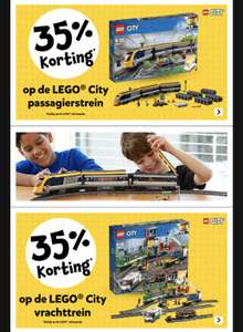 35% korting op LEGO City treinen bij Intertoys