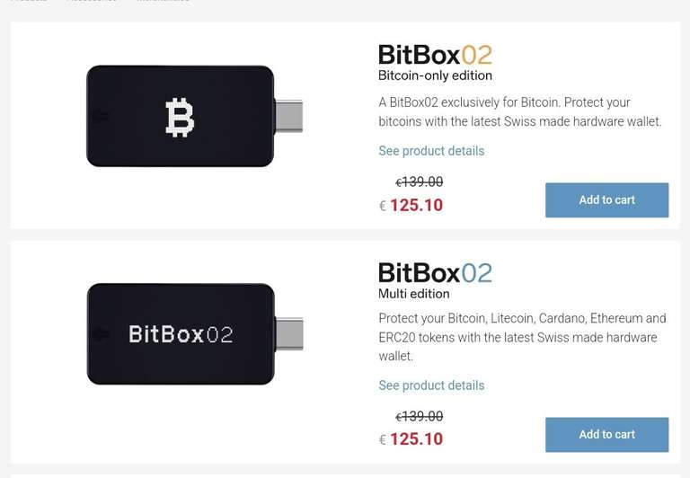 BitBox02 10% korting