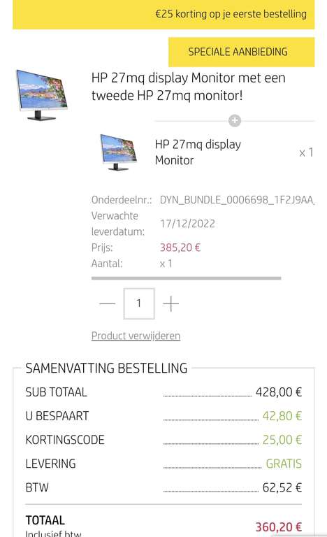 HP 27mq 27" IPS QHD HDMI monitor