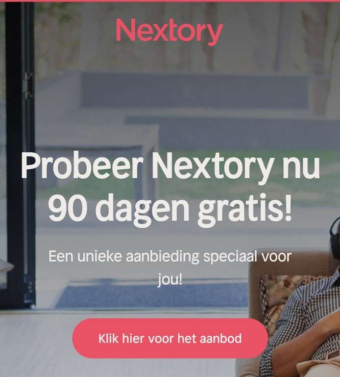 3 maanden Nextory gratis - nieuwe accounts