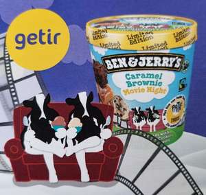 [Getir] gratis Ben & Jerry's Caramel brownie movie night met Pathe Thuis film cadeau