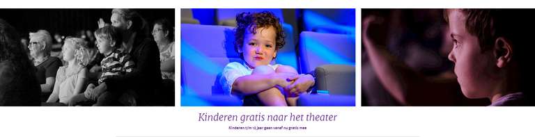 Kinderen gratis naar het theater (Maaspoort in Venlo)