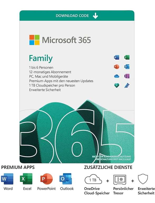Microsoft 365 Family voor 6 gebruikers