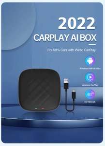 CarlinKit Ai Android box voor auto (bedraad Carplay naar draadloos CarPlay/Android Auto) voor €160,79 @ Light in the Box