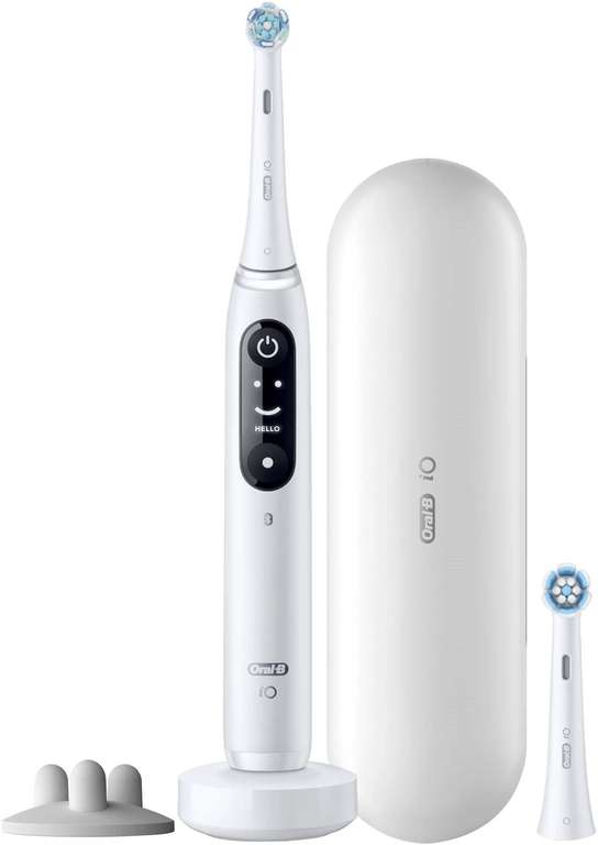 Oral-B elektrische tandenborstel iO Serie 7s (wit) + extra refill