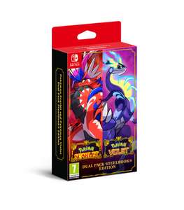 Pokémon Scarlet and Pokémon Violet Dual Pack SteelBook Edition - Nintendo Switch