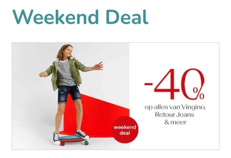 Weekend Deal kleertjes.com