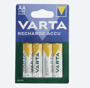 Varta oplaadbare batterijen AAA (ook AA in de aanbieding) 4 stuks