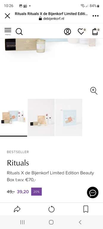 Rituals X de Bijenkorf Limited Edition Beauty Box t.w.v. €70,-