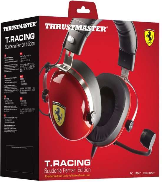Gaming headset Thrustmaster T.Racing Scuderia Ferrari Edition