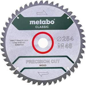 Metabo 628061000 Precision Cut Cirkelzaagblad - 254 x 30 x 48T - Hout