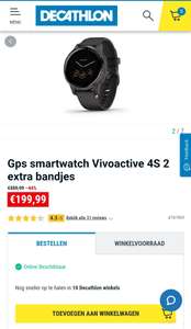 GARMIN smartwatch Vivoactive 4S 2 extra bandjes