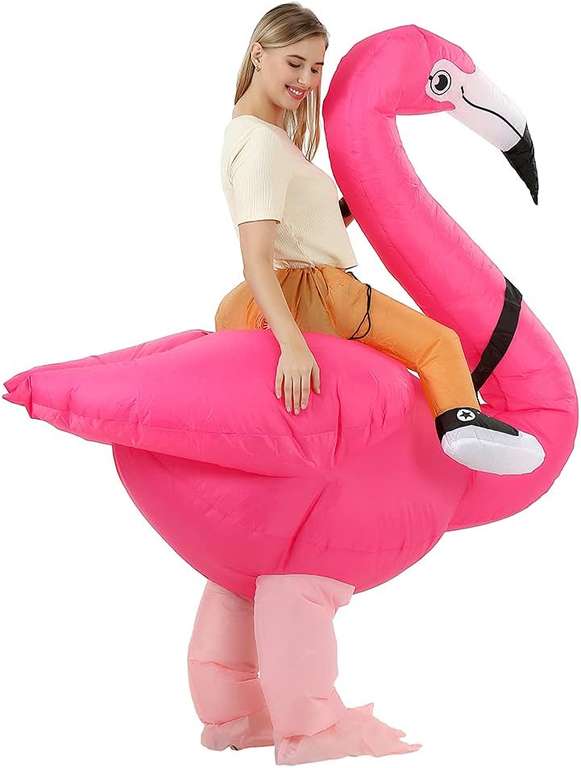 Jashke Opblaasbaar flamingopak voor volwassenen @ Amazon NL
