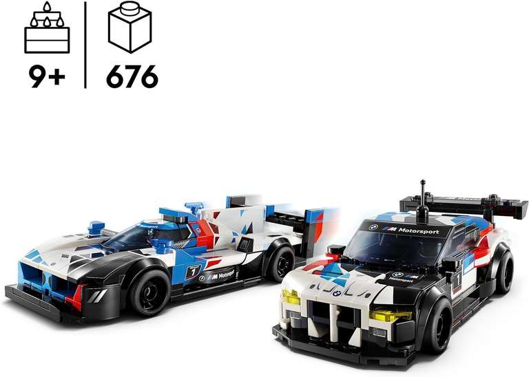 LEGO Speed Champions BMW M4 GT3 & BMW M Hybrid V8 Racing Car 76922
