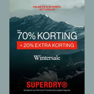 SUPERDRY: sale tot -70% + 20% extra korting