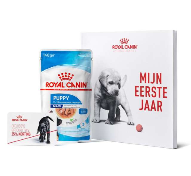 Gratis gepersonaliseerd ROYAL CANIN pakket inc voeding (kat of hond)