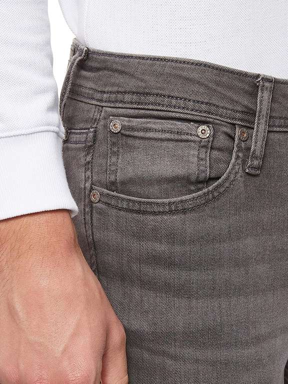 Jack & Jones Liam Skinny Fit Jeans grijs voor €18,09 @ Amazon NL