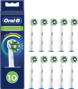 Oral-B CrossAction Opzetborstels 10 Stuks, Wit/Zwart @amazon.nl